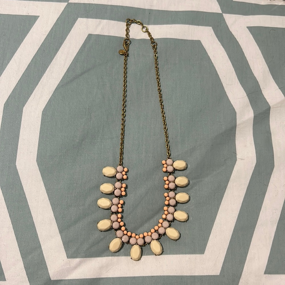 Multi-colored gold necklace
